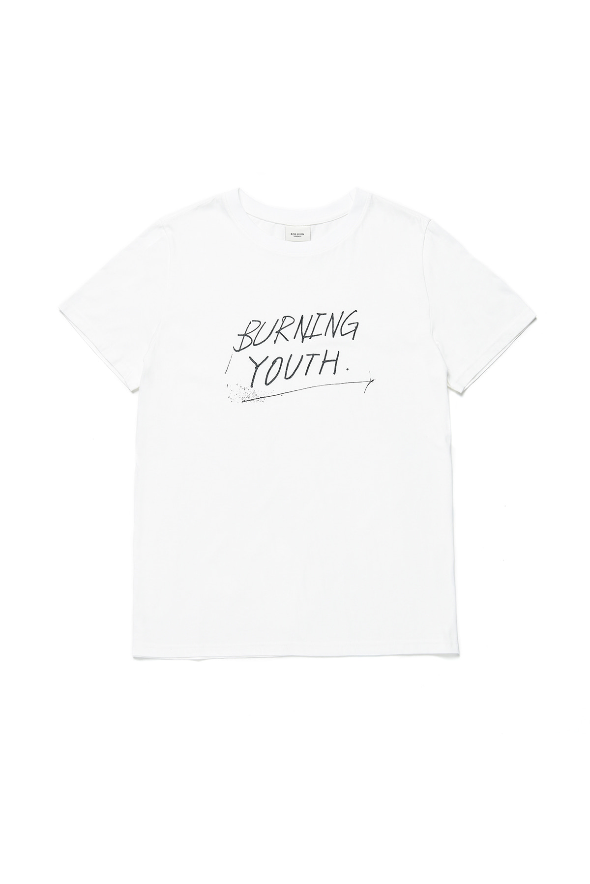 90s T-SHIRT &quot;BURNING YOUTH&quot; WHITE