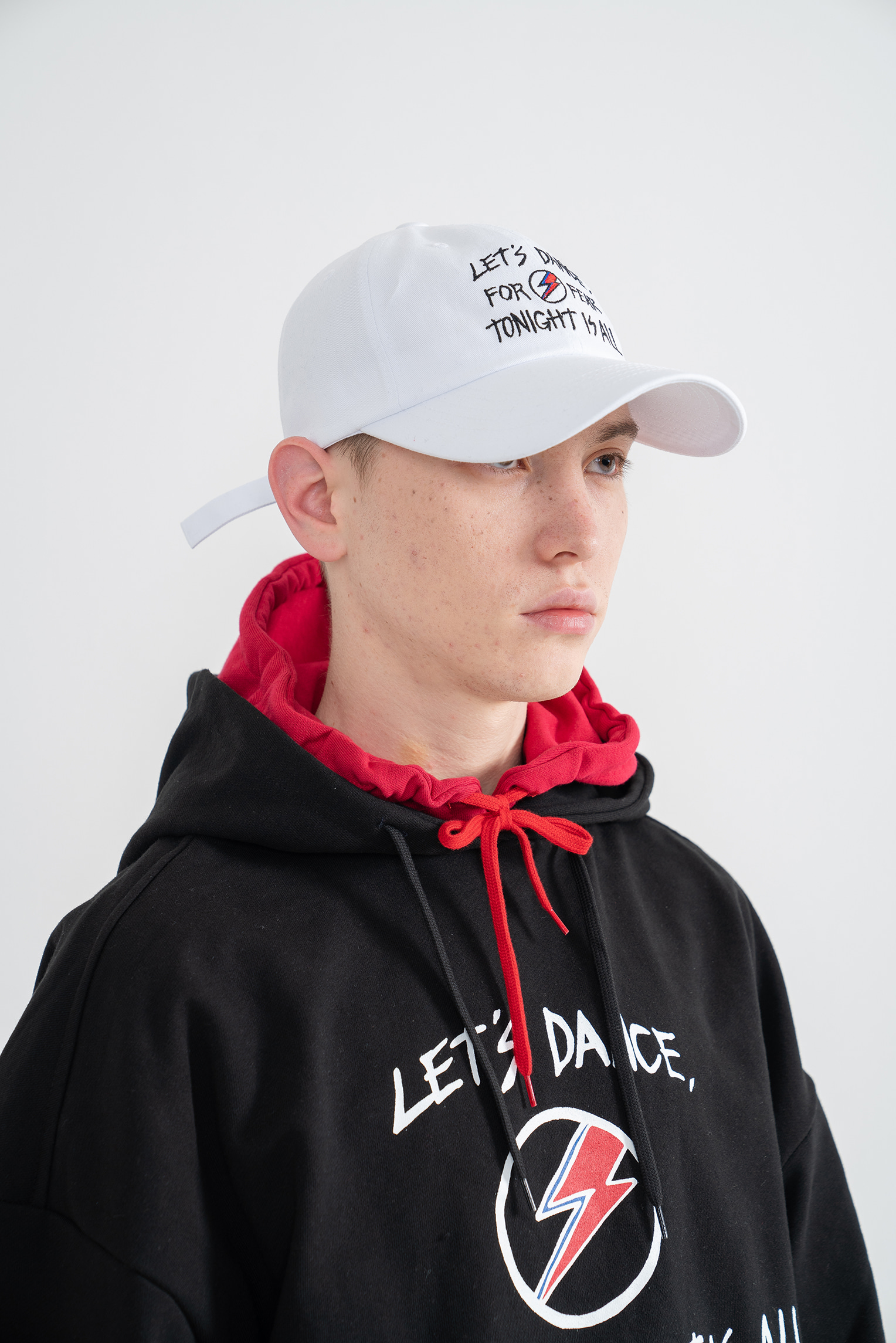&quot;LET&#039;S DANCE&quot; Embroidered Ball Cap White