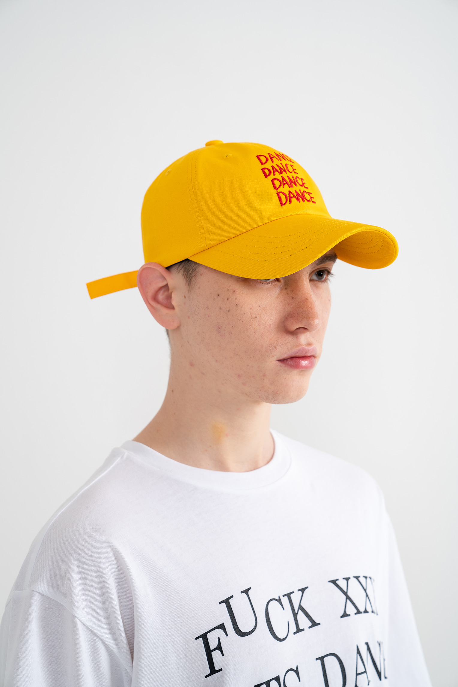 &quot;DANCE&quot; Embroidered Ball Cap Yellow