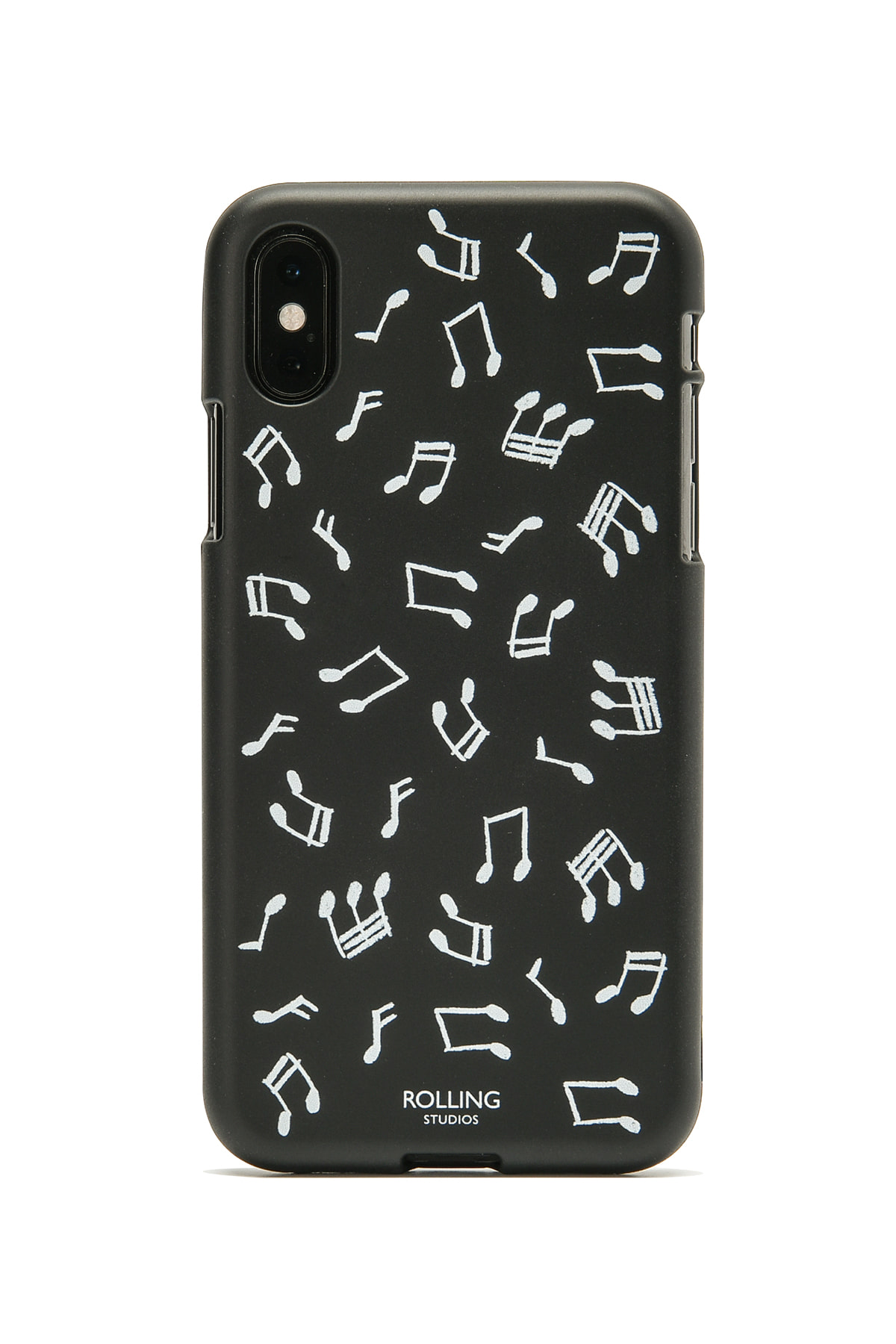 &quot;MUSIC NOTE&quot; Printed iPhone Case Black/White