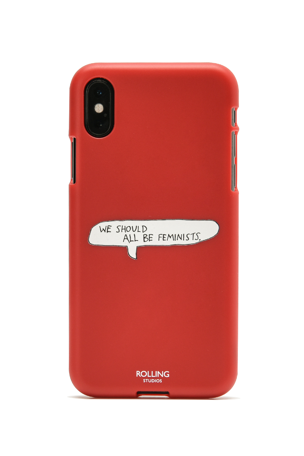 &quot;WE SHOULD ALL BE FEMINISTS&quot; Printed iPhone Case Red