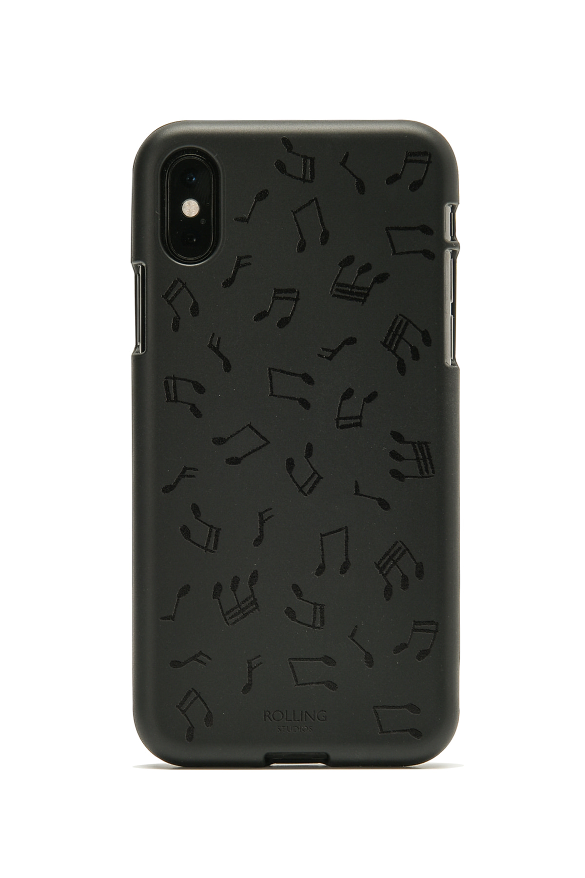 &quot;MUSIC NOTE&quot; Printed iPhone Case Black/Black