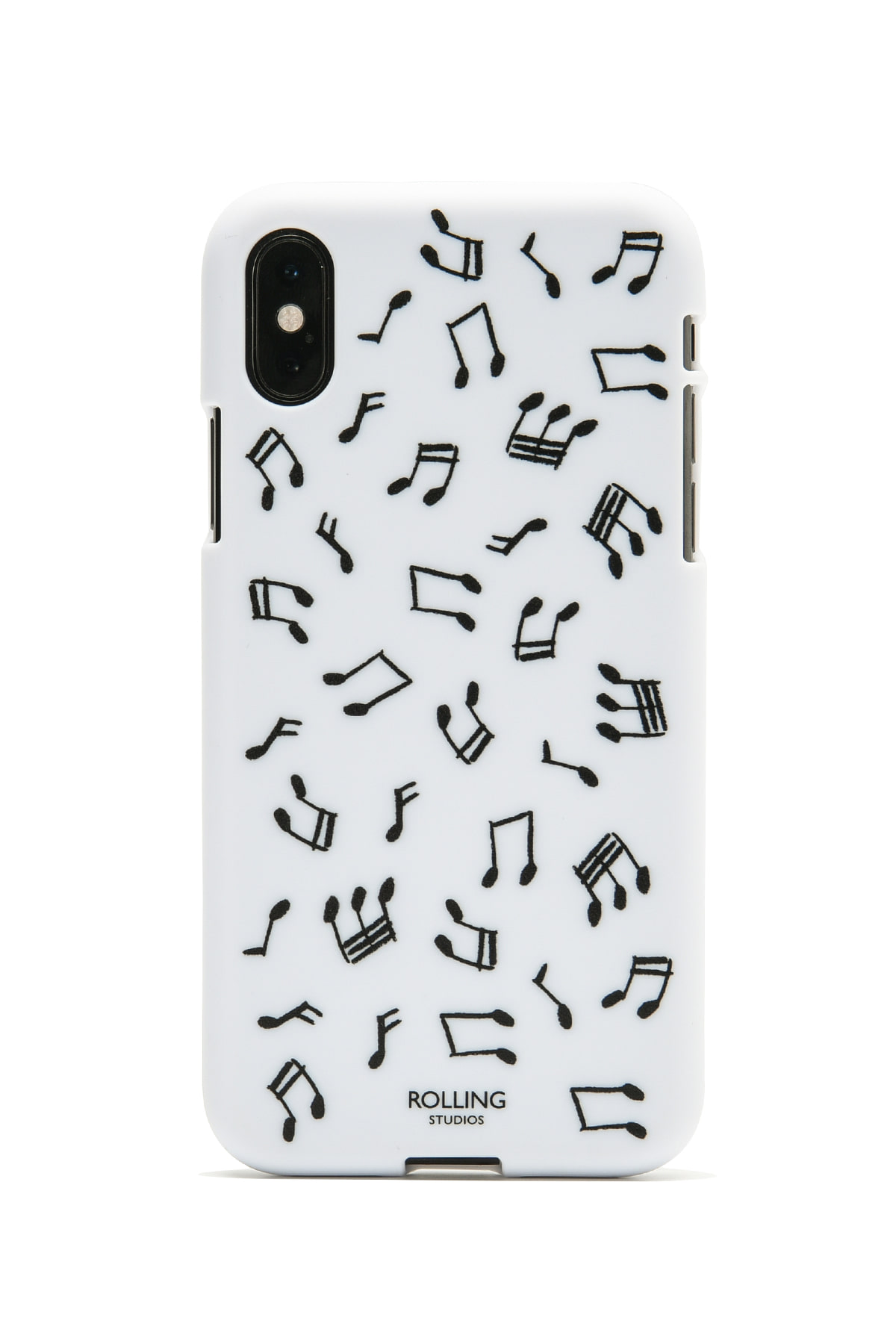 &quot;MUSIC NOTE&quot; Printed iPhone Case White/Black