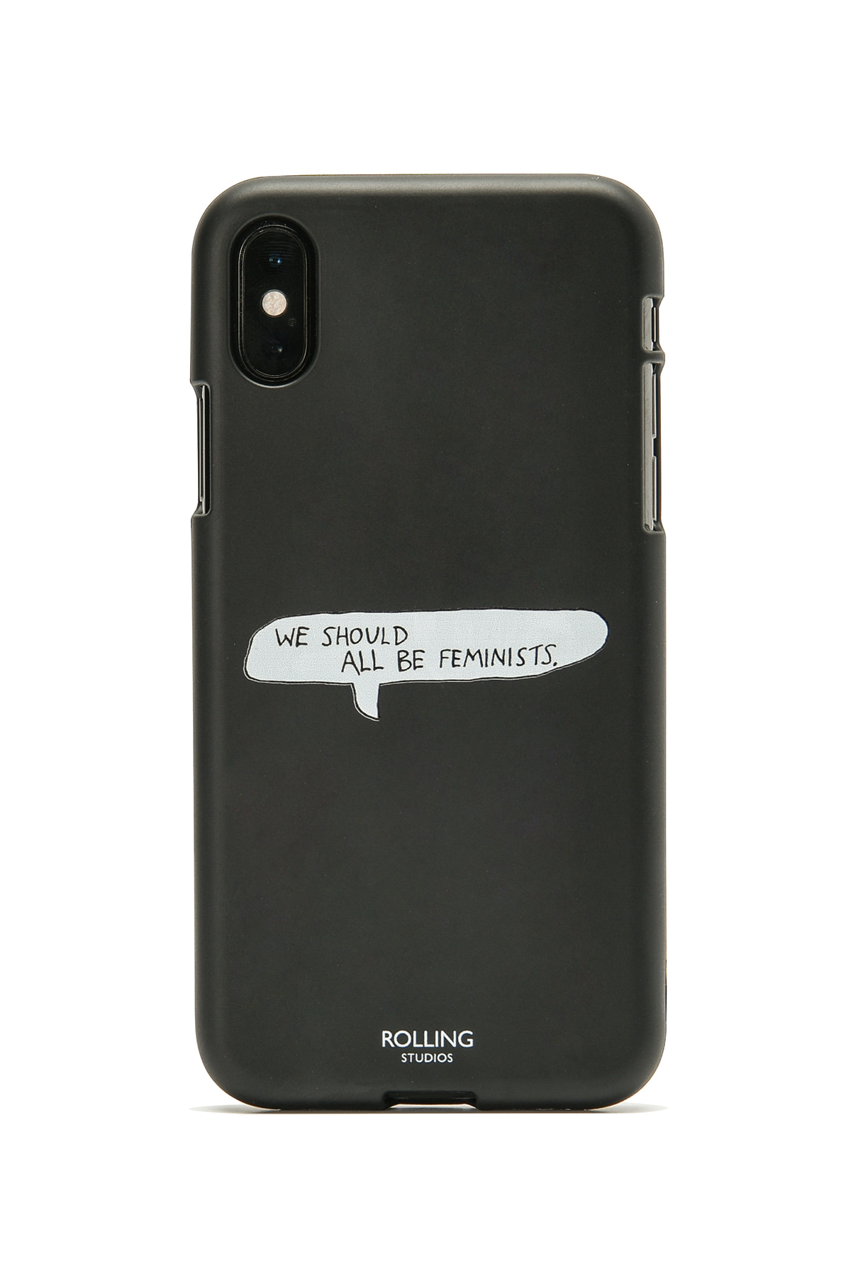 &quot;WE SHOULD ALL BE FEMINISTS&quot; Printed iPhone Case Black
