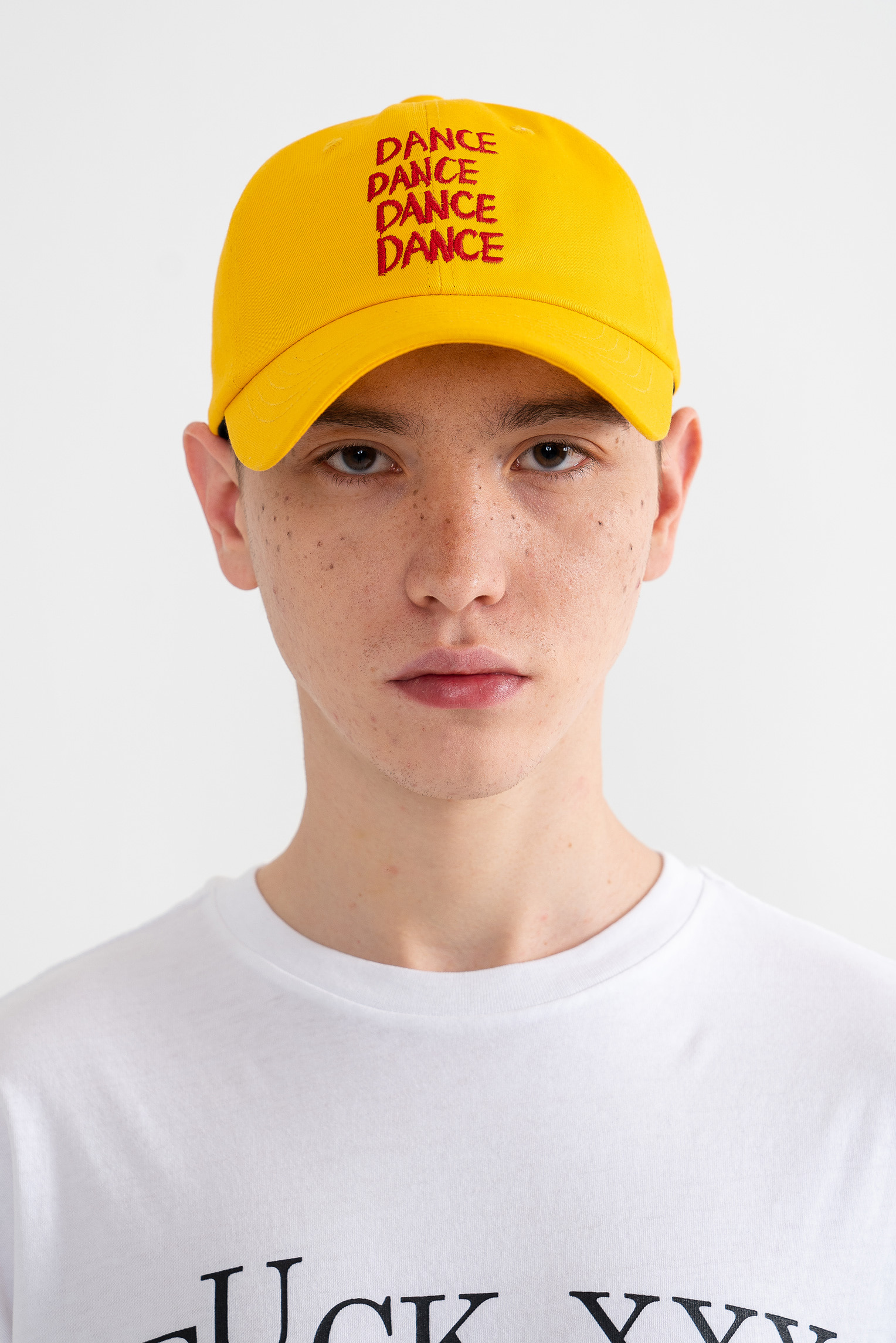 &quot;DANCE&quot; Embroidered Ball Cap Yellow